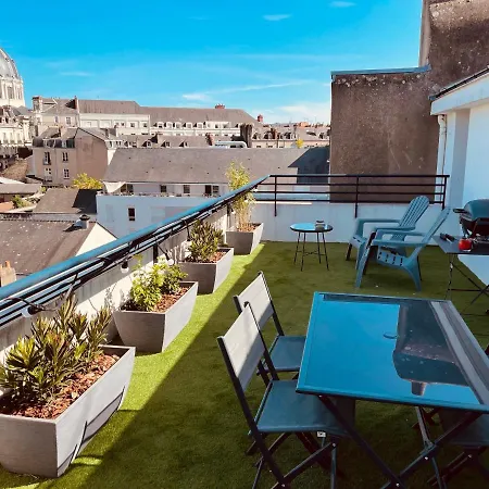 Grand Studio, Belle Terrasse Avec Vue Апартаменты Нант