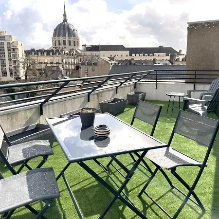 Grand Studio, Belle Terrasse Avec Vue Nantes