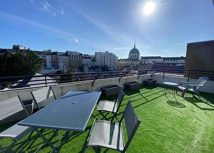 شقة Grand Studio, Belle Terrasse Avec Vue نانت